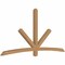Ekena Millwork Alberta Smooth Timber Gable Bracket, Western Red Cedar, 96"W x 48"H x 3 1/2"D x 3 1/2"F, 12/12 Pitch GBW096X48X0404ALB00SWR - alternate 2